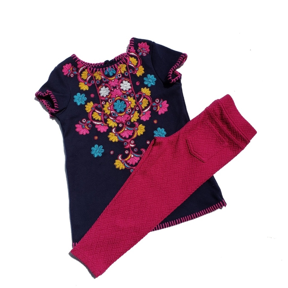 Genuine Oshkosh Shirt Pants Sz 3T Tunic Leggings